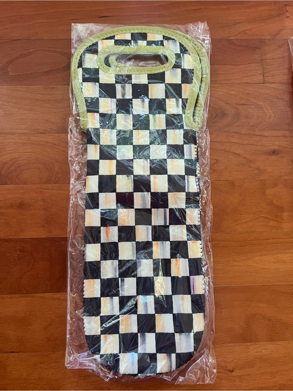 MacKenzie-Childs Courtly Check Neoprene Wine Tote